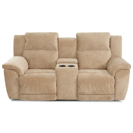 Power Reclining Console Loveseat with USB Ports